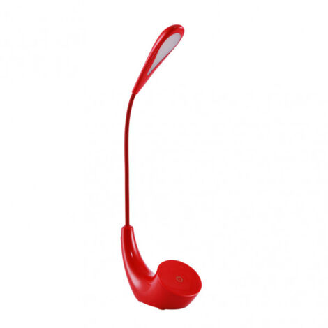 Flexo Anchor 5w 6000k Rosso 375lm 43x7,5x15,5 Cm Regolabile 3 Intensità, Flessibile, Regolabile E Tattile