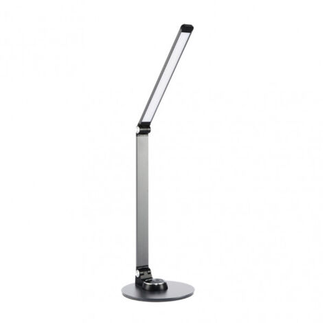 Flexo Baritono 8w 3000-4000-6500k Plata 54x16,5x29cm 600lm Intensidad Regulable, Tactil Y Plegable