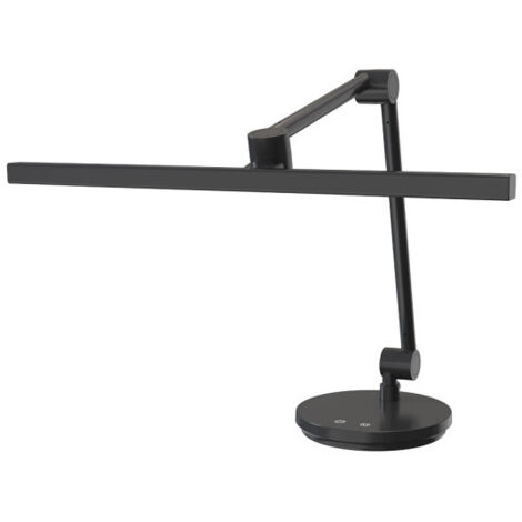 Flexo Borges Negro 10w 900lm 3000-4000-6500k 3 Intens. De Luz Articulable Orientable Tactil Regx48x18,4 Cm