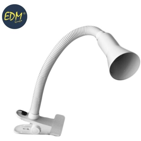 Flexo con pinza modelo tokyo e14 40w color blanco edm