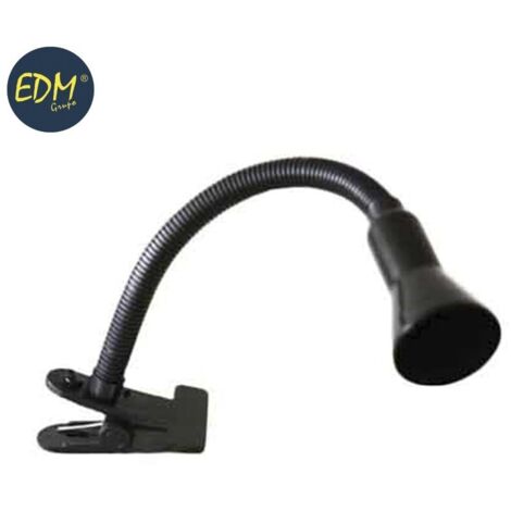 Flexo con pinza modelo tokyo e14 40w color negro edm