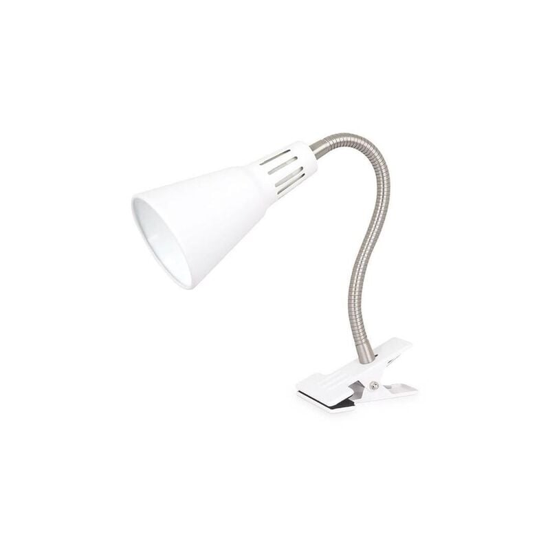 

Flexo con pinza Nuka E14 Blanco - Blanco