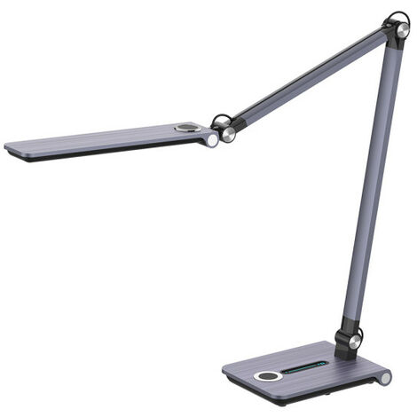 Flexo Dardo Gris 10w 800lm 3000-4500-6000k Articulable Reg.inten. Memoria Orientable Regx15,1x59,6cm