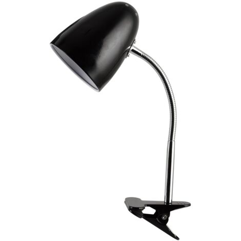 Flexo de escritorio con pinza Gaeta E27 negro