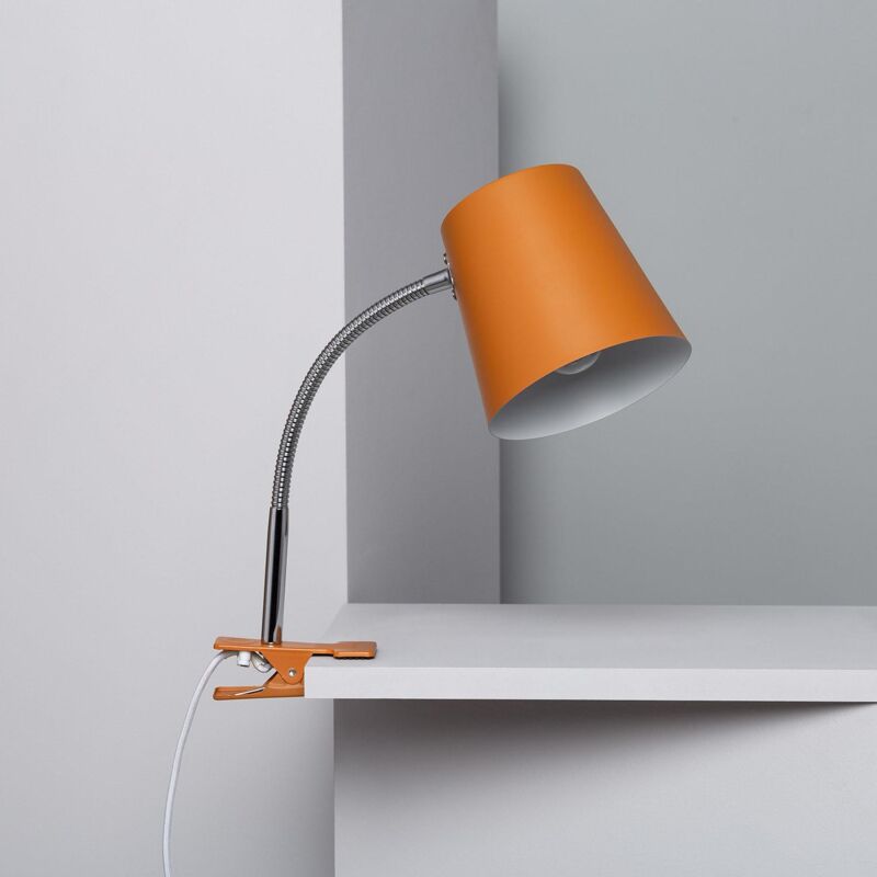 

Flexo de Mesa Delavan con Pinza Naranja Azafrán - Naranja Azafrán
