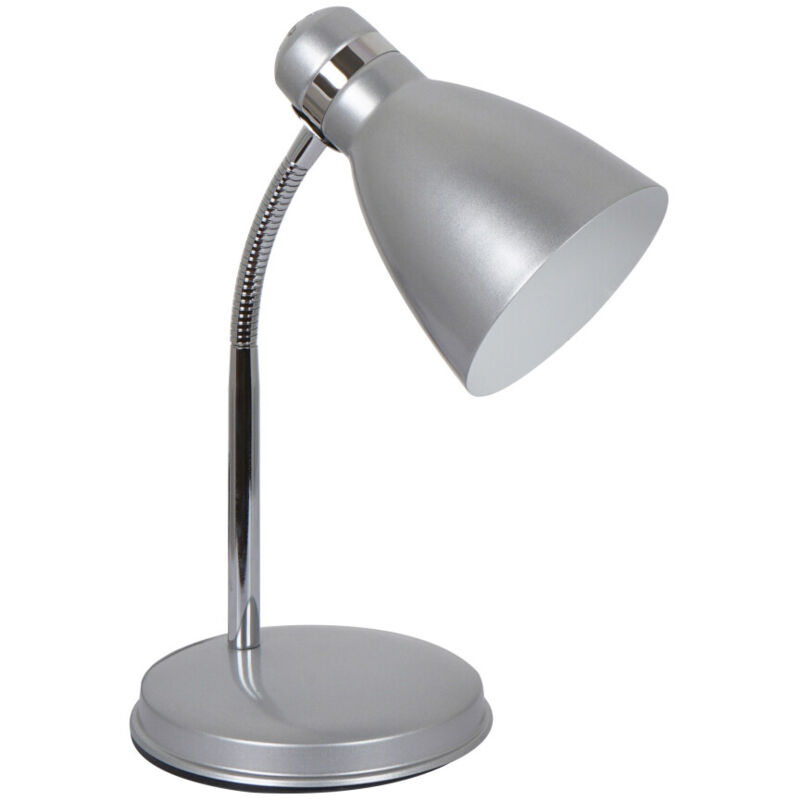 

Flexo de sobremesa acabado metálico E14 14,5x35cm. plata (F-BRIGHT 1950090-PL)