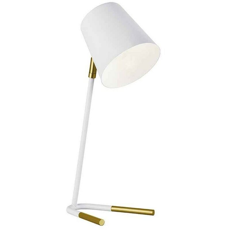 

Flexo de una luz modelo DIMAS blanco de sobremesa - Alemar