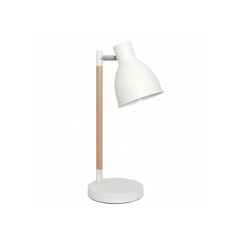 

Flexo modelo DELZA blanco y madera de 1 luz - Interlusa