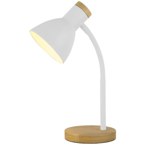 Flexo Epiro 1xE27 Blanc/Hêtre 40cm Série Epiro