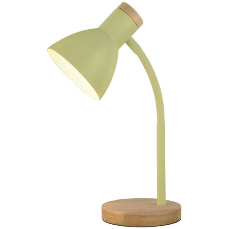 Flexo Epiro 1xE27 Jaune/Hêtre 40cm Série Epiro