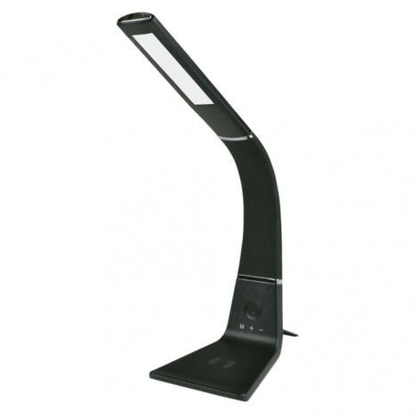 Flexo flexible Kodonita 5W negro cromo con cargador móvil