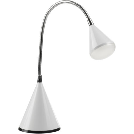 Flexo GLOBE LED cromo/blanca
