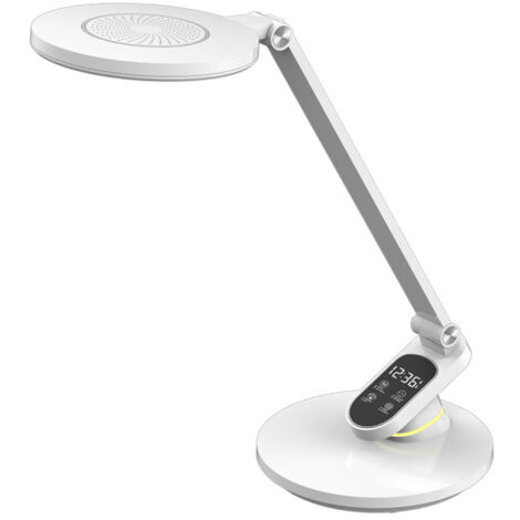 Flexo Hamlet Blanco 10W 800lm Hora Aviso Descanso 44,3x19,1x28,3cm