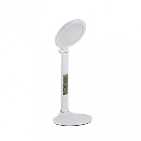 Flexo Hope 7w 3000-4000-6000k Blanco 40x16,5x18,5cm 525lm  Inte.regulable, Tactil, Plegable, Temp+hora+calendario