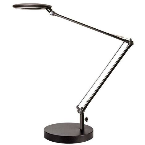 Flexo Led BRESSLO LUPA articulée, noir, blanc neutre, dimmable