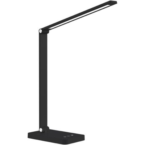 Flexo LED con batería recargable Attom Negro 5W 610Lm 3CCT Dim