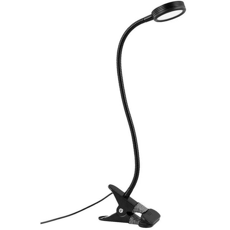 

Flexo negro de pinza para mesa PINGUIN led 7w - Alemar