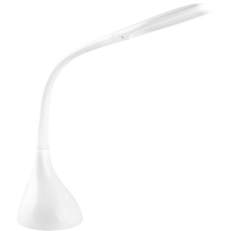 Flexo rilke blanc 8w 595lm 5000k reg.intens.tactil flessibile regolabile 45x13,5x33 cm