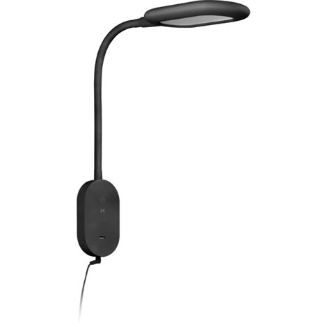 Flexo ROBIN 10W negro dimmer 3 int + CCT