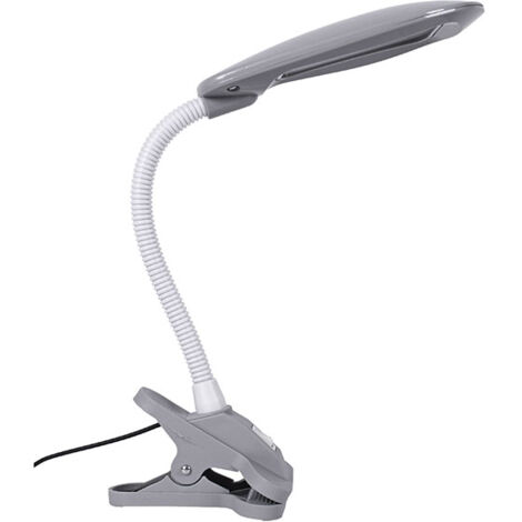Flexo serie ALBA 5W LED 4000K con clip H.40cm en blanco