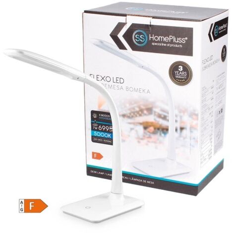 Flexo sobremesa LED Bomeka 7W Blanco