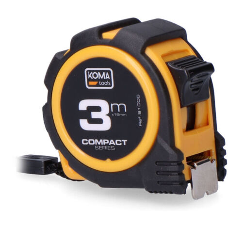 Flexómetro 3m x 16mm abs compact koma tools