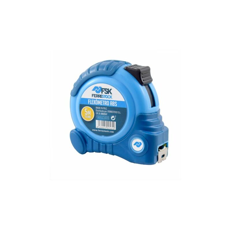 

FSKFLC5019 Flexómetro fabricado en ABS con engomado antigolpes 5mX19mm - Ferrestock