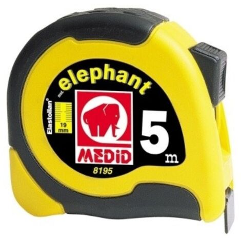 Flexómetro elephant bimaterial 5 m x 19 mm