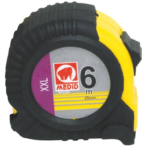 FLEXOMETRO FUNDA GOMA - 10MTX25MM