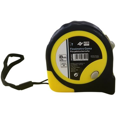 FLEXOMETRO GOMA - 8MTX25 MM