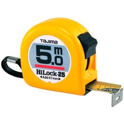 FLEXOMETRO HI-LOCK-25 5M AMA TAJIMA