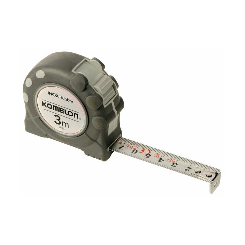 

Flexometro Inox Rubber Con Freno 3M X 16Mm