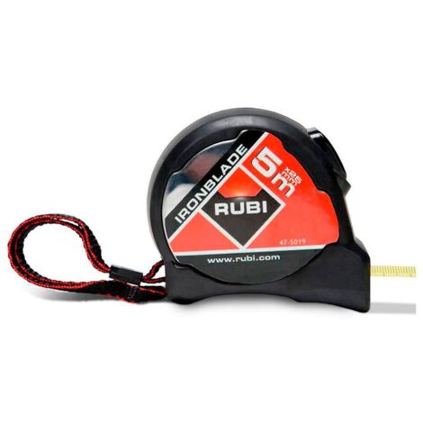 FLEXÓMETRO IRONBLADE 5m x 25mm. DOBLE MARCADO R75909 RUBI