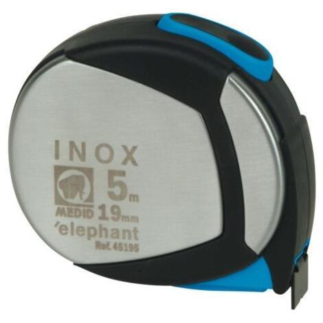 Flexometro MEDID protector inoxidable 5 m. 45195