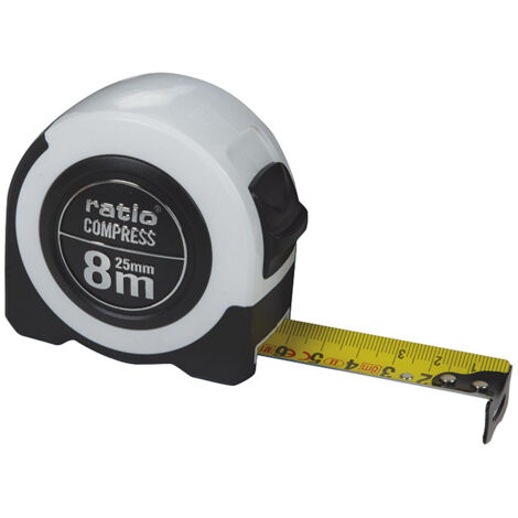 Flexómetro RATIO COMPRESS 8 m x 25 mm -