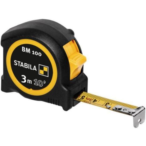 Flexómetro Stabila Serie BM100 de 3 m. en cm. y pulgadas