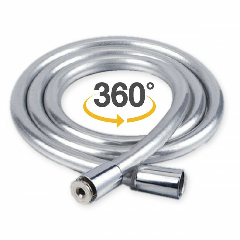 

Flexo de ducha PVC color plata 200 cm - Cm Baños