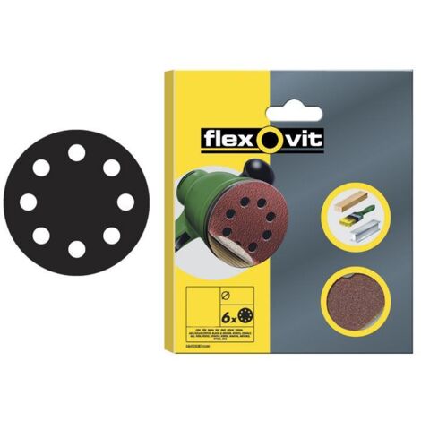 Flexovit 150mm Coarse Sanding Discs - Durable Aluminium Oxide