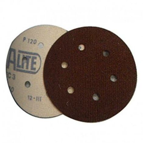 FLEXOVIT disco velcro corindon 150mm g.80 6a 6 agujeros , 0UNIDADES
