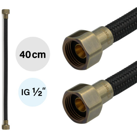 Flexschlauch DN8 IG/IG 1/2" -400mm Schwarz Antikes Bronze
