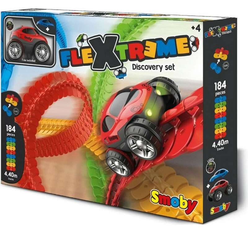 FleXtreme Set Decouverte - Circuit voiture - 4,40 metres de long - SMOBY
