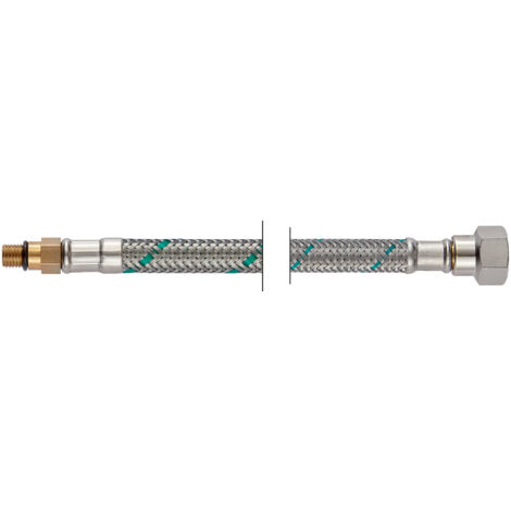 Flex.TW-Verbindungsschl. 500mm,DN6, m.VS M8 AG x 3/8" Überwurf, NEOFLEX