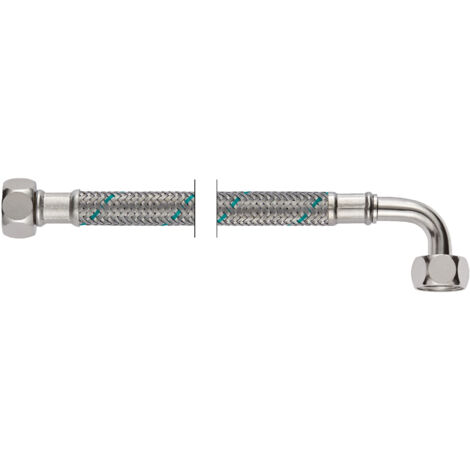 Flex.TW-Verbindungsschlauch 200 mm, DN8 3/8" Überw. x 3/8"Überw.-Bogen, NEOFLEX