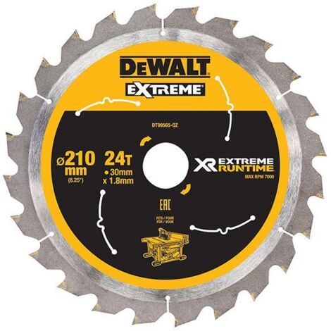 FlexVolt XR Table Saw Blade 210 x 30mm x 24T DEWDT99565QZ
