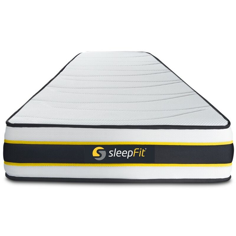 Sleepfit - FLEXY Matratze 75x190cm, Taschenfedern und Memory-Schaum, Härtegrad 4, Höhe: 22cm, 3 Komfortzonen