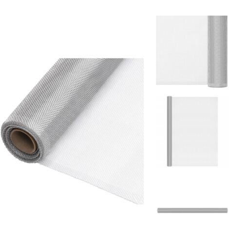 Fliegengitter Aluminium 100x2000 cm Silbern - Insektenschutz - Fliegengitter - Alu-Netz - Fenstergitter - Türschutz