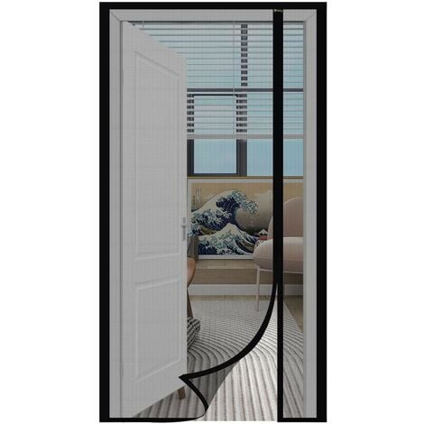 Magnetischer Tür-Moskitonetz, Anti-Mücken-Türvorhang mit Magnetverschluss  ohne Bohren für Balkontür, Kellertür, Terrassentür (120 x