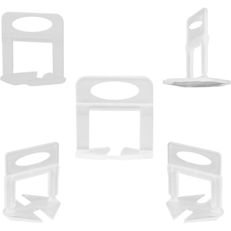 Image of Fliesen-Nivelliersystem – Abstandshalter-Clips, 300 Stück, 1 mm