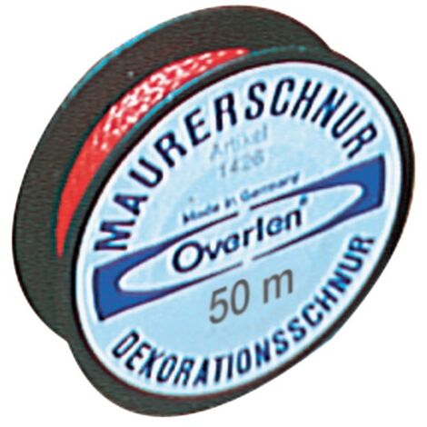 Fliesenlegerschnur 50m 10kg rot OVERMANN