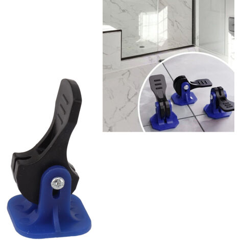 [Fliesenlineal] Fliesenverlegesystem-Set mit 50 wiederverwendbaren T-Klemmen für Wand und Boden [50-teiliges Set, Kunststoffmaterial]